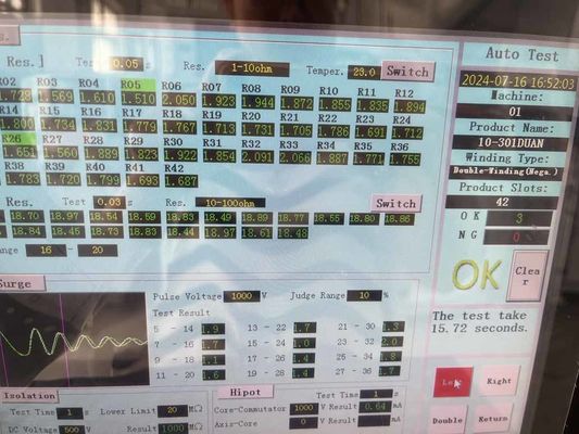 WIND-ATS-300 AC DC Motor Winding Machine Double Station Armature Test Panel leverancier