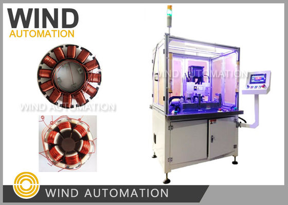 Inslot Outrunner Stator Winding Machine Vier-assige Servo Naald Winder 7kw Awg18 / Awg38 leverancier